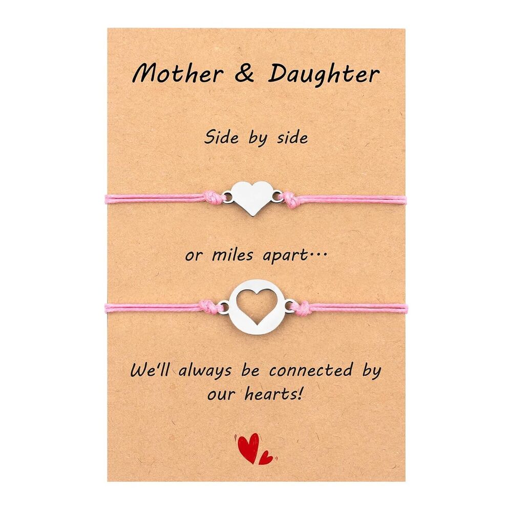 Mom and Me Gifts Set Mother and Daughter/Son Gifts Bracelets Birthday、